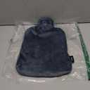 Fashy Hot Water Bottle with Fleece Cover (Navy)