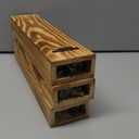 2-Pack Wood Wall Planters with 4 Removable Faux Eucalyptus Stems - Modern Farmhouse Wall Decor for Living Room, Bedroom, Bathroom - Wooden Wall Vases and Fake Eucalyptus for Home Office Decor