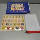 Avery's Choice Magnetic Wooden Number and Shape Recognition Board, Educational Puzzle with 13 Magnetic Pieces, Multicolor Learning Toy for Toddlers 36+ Months, 11.81 x 8.86 Inches