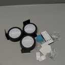 3Pcs Picture Lights for Wall Battery Operated, Magnetic Led Painting Light with Remote Dimmable and Timer, 3 Lighting Modes Art Display Light for Picture Frame, Wireless Wall Decor Puck Lights, Black