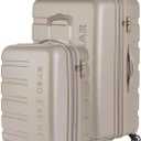 SwissGear 7366 Signature Hardside Expandable Luggage with Spinner Wheels, TSA Lock, Cup-Holder, Sand, 2-Piece Set (19/27)