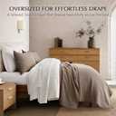100% Cotton Waffle Coverlet Set, Queen Size, Truffle Taupe Brown | Soft Premium Waffle Weave Cotton Bed Blanket, Lightweight Oversized Bedspread, All Season 3-Piece Bedding Set with 2 Shams