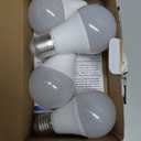 Full Spectrum Light Bulb, 6000K Natural Sunlight Bulbs, 9W 60W Equivalent LED Light Bulb, Natural Light Bulbs A19, E26/E27, 4 Pack