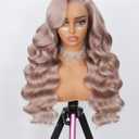 24 Inch Ash Blonde Wig Human Hair Body Wave 13x6 Lace Front Wig Pre Plucked 250 Density Ash Blonde HD Transparent Lace Frontal Glueless Wigs100% Real Human Hair Triple Lifespan 3X.