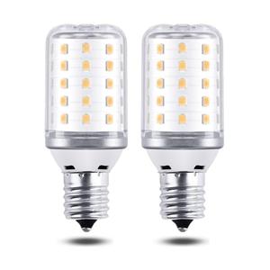 ZSSXOLED Microwave Light Bulb 6W E17 LED Bulb 60 Watt Incandescent Bulb Equivalent, E17 Light Bulb for Oven Under Hood Refrigerator Range Hood Appliance Warm White 3000K (Pack of 2)