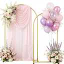 Metal Arch Backdrop Stand 6.5 + 7.2FT, Wedding Arch Stand
