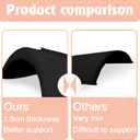 Zaruatu 4 Pairs Reusable Shoulder Pads, Removable Shoulder Pads for Womens Clothing, Washable Breathable Soft Sponge Pads for Men Sloping High Low Shoulders Blazer Suit (Black & Skin)