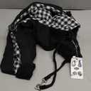 CUBY Dog and Cat Sling Carrier, Hand-Free Dog Carrier Slings with Adjustable Straps Pocker, Puppy Slings Carrier for Small Dogs Cats Outdoor Travel Bag (Black, M-Adjustable Strap)