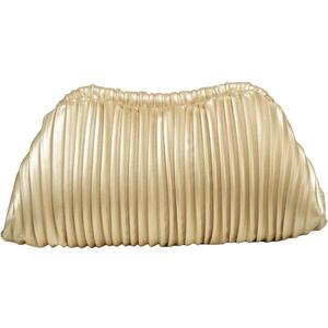 Verdusa Women's Ruched Evening Handbags Clutch Purses Pleated Cloud Crochet Bag (Gold)