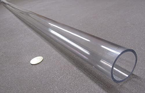 Polycarbonate Round Tube 1 3/4" (1.75") OD x 1 1/2" (1.50") ID x 1/8" Wall x 72" (More Length Options)