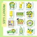 Maitys 36 Pcs Lemon Tree Ornaments Summer Ornaments Wood Gnomes Hanging Ornaments with String Decorative Fruit Tree Decoration for Home Lemon Party Decoration,QE-Maitys-ca901