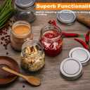 Mason Jars 8 oz 30 Pack- Small Mason Jars With Silver Lids -1/4 Quart Canning Jars| Storage Glass Jars With Lids For Jelly, Jam, Honey, Pickles - Spice Glass Jars - With 30 Chalkboard Labels