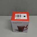 AMZWISH Mini Sweet Fondue Cup, Ceramic Coffee Warmer Mug, Portable Chocolate Melting Cup with Fork for Cheese, Great for Adult/Kids for Camping/Date/Movie Night/Birthday/Wedding Gifts (Red)