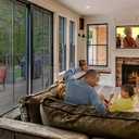 Coavas One Way Window Privacy Film, Reflective Window Tint for Home See Out Not in, Sun Blocking Anti UV Static Cling Glass Windows Door Coverings for Winter, 17.5x78.7 Inch (Black-silver)