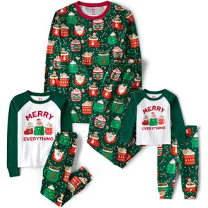 The Children's Place unisex-baby Family Matching, Christmas and Holiday Pajama Sets, Cotton (7)