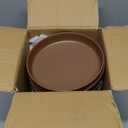 12 Pcs Steelite 7180TM505 6 1/2" Round Melamine Plate, Redwood