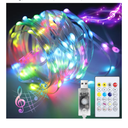 33FT Color Changing Fairy Lights with Remote, 11 Modes USB Plug in String, Multicolor LED Twinkle Lighting for Christmas Tree Decoration, Wedding, Halloween, Bedroom, Curtain