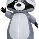 Soulchen Inflatable Raccoon Costume for Adult Halloween Full Body Blow up Raccoon Costumes for Men Women Funny Animals Themed Cosplay Party