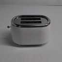 Mueller Retro Toaster 2 Slice with 7 Browning Levels and 3 Functions: Reheat, Defrost & Cancel, Stainless Steel Features, Removable Crumb Tray, Under Base Cord Storage, White