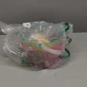 Zcaukya Easter Buckets for Egg Hunt, Set of 3 Clear Kids Easter Baskets with Handles, Empty Plastic Easter Pails for Easter Party Favors, Green, Blue, Purple