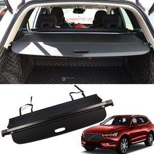 for Volvo XC60 Cargo Cover 2018 2019 2020 2021 2022 2023 2024 2025 for Volvo XC60 Accessories Black Retractable Trunk Cover Security Shield Shade