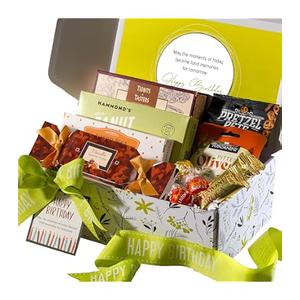 Broadway Basketeers Thank You Gift Box for Appreciation - Gourmet Delight - Curated Gourmet Food - Treats Gift Box - Individually Wrapped Gourmet Edible Care Package, Mar/17/2027