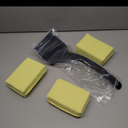 MEKER Grill Brush Bristle Free, Grill Cleaner Brush with 3 BBQ Replacement Head for Cast Iron, Stainless Steel Grates, Safe Grill Scraper Outdoor BBQ Grill, Black