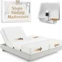 Split King Gap Filler for Adjustable Bed  Mattress Slide Stopper | Prevent Sliding with Anti-Slip Bed Bridge Connector | Keep Mattress from Sliding  Twin XL Gap Solution | Bedbinder DeLuxe