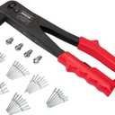 Arrow Heavy Duty Riveter Kit, Professional Pop Rivet Gun with Assorted 120 Rivets