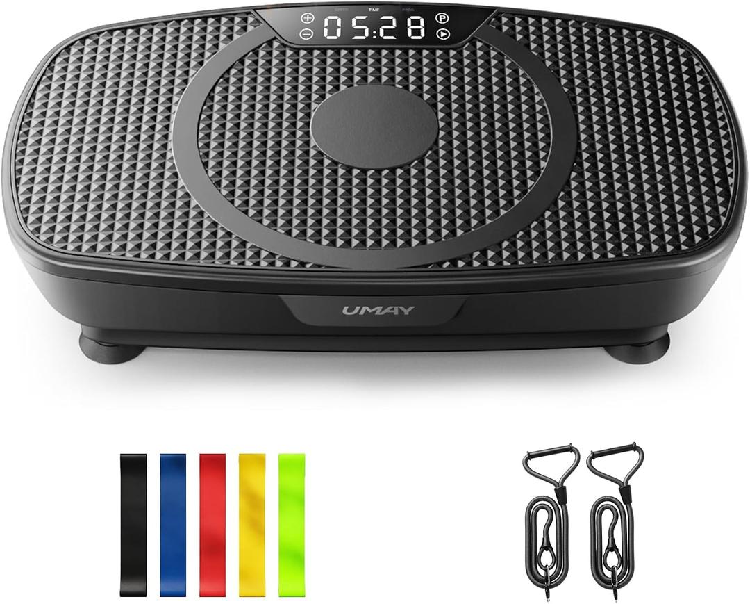 UMAY Curved Vibration Plate Exercise Machine120 Speeds Whole Body Shaker