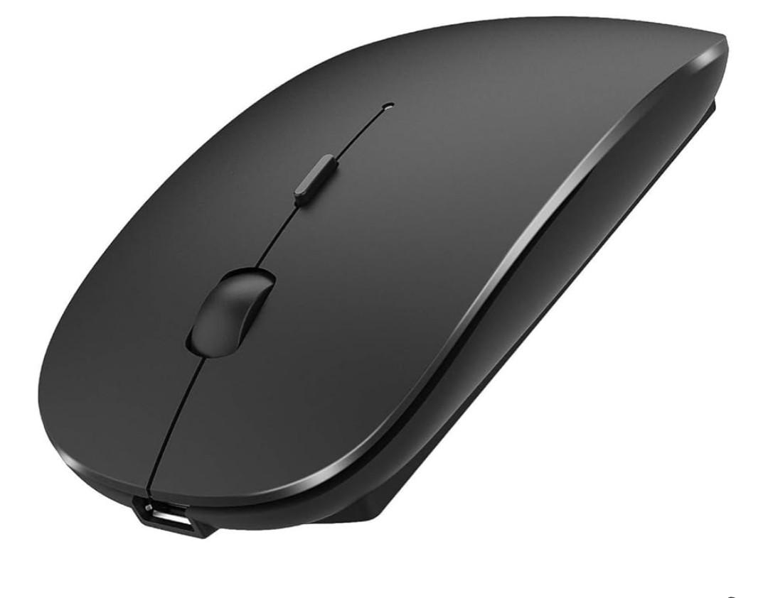 Bluetooth Wireless Mouse for Laptop, MacBook ipad MacBook air MacBook pro pc Desktop Computer, Windows, Chromebook, Notebook (Black)