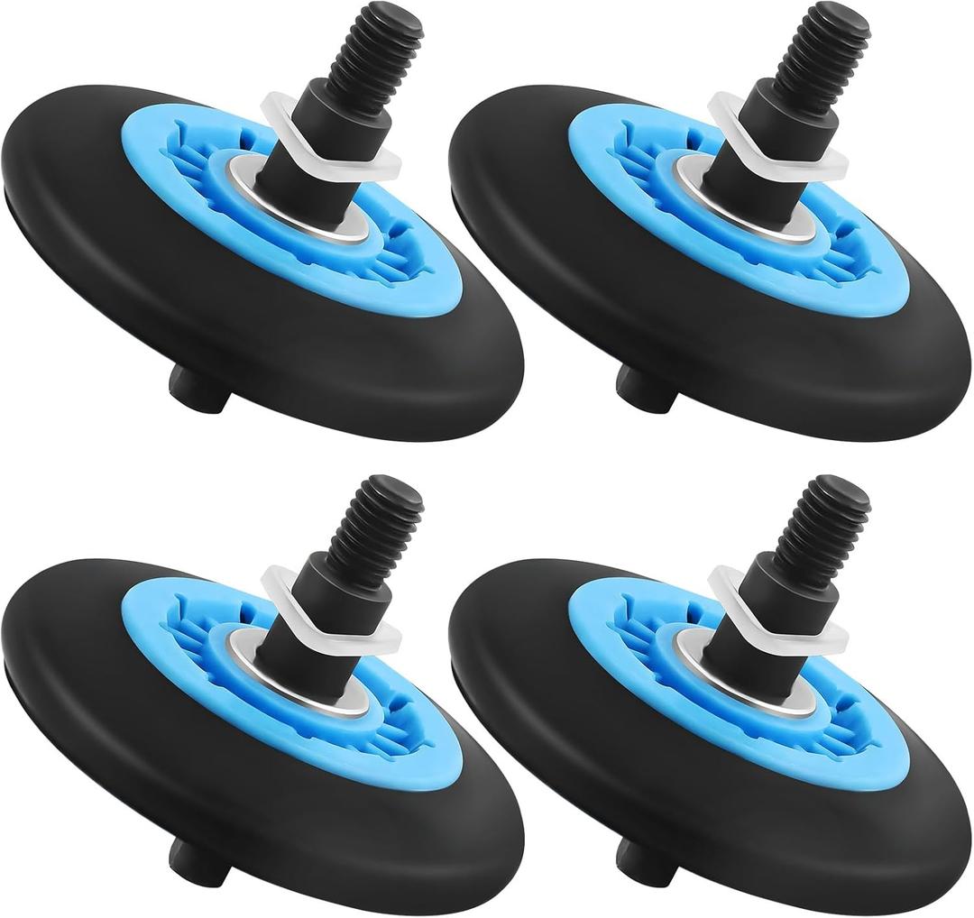 WE01X32497 Replacement Dryer Drum Roller, Compatible with Dryer Roller Kit, Replace WE01X10269 4964134 AP7179728 PS16659507 EAP16659507