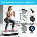 SoftGym Waver Vibration Plate Exercise Machine for Lymphatic Drainage Weight Loss,120 Speed Levels Vibrating Platform with Resistance Bands,Full-Body Workout Equipment for Muscle Toning
