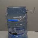 San Jamar Saf-T-Ice Plastic Ice Tote, Ice Bucket with Drying and Storage Hook for Restaurants, Bars, Catering Events, Buffets, 6 Gallons, Blue