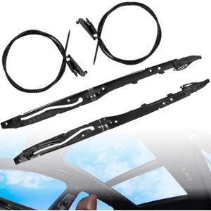 FL3Z16502C22 Sunroof Glass Repair Kit, Fits 2015-2020 F ord F150 F250 F350 F450 Super Duty Expedition L incoln Navigator, Includes FL3Z1651071A FL3Z1651071B Sunroof Track Assembly