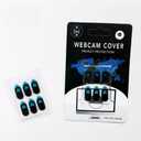 Webcam Cover (6 Pack), 0.03 inch Ultra Thin Laptop Camera Cover Slide for iPhone iPad MacBook Pro Computer iMac Cell Phone PC Accessories Camera Blocker Slider, Great for Privacy (Black)
