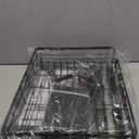 SNTD Dish Drying Rack - Extendable Dish Rack, Large Sink Drying Dish Drainer for Kitchen Counter, Stainless Steel Dish Strainer with Utensil Holder (Black)