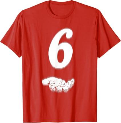 Funny Six Seven Meme 6 7 Halloween Costume Matching 6 T-Shirt