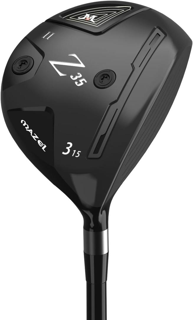 MAZEL Z35 Mens Golf Fairway Woods 3/5 Right Handed, Black, 2024 Model