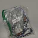 CHAOREN Men's Belt - Braided Stretch Golf Belt for Men 1 3/8"- Gift for Golf Pants Casual Shorts Jeans (Navy White Grey)