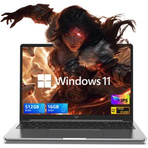Laptop, 8GB DDR4 256GB SSD Laptop Computer, 15.6inch Windows 11 Laptop with ntel 12th Quad-Core Processor(Up to 3.4GHz), 1920P FHD Display, WiFi 6, USB3.2, Type_C (High-quality Gray)