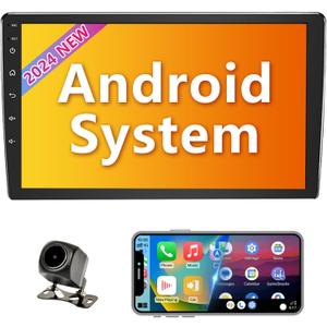 Binize Android 13 Double Din Car Stereo Radio with Wireless Carplay & Wireless Android Auto, 10 Inch Touch Screen Car Radio with Backup Camera GPS Navigation/Mirror Link, 2+32G Binize Android 13 Double Din Car Stereo Radio with Wireless Carplay & Wireless Android Auto, 10 Inch Touch Screen Car Radio with Backup Camera GPS Navigation/Mirror Link, 2+32G