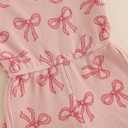 YINGISFITM Toddler Baby Girl Clothes Bowknot Sleeveless Halter Overalls Shorts One Piece Romper Jumpsuit Summer Outfit (12-18 Months, Pink)