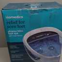 HoMedics Shiatsu Bliss Footbath with Heat Boost, Foot Spa Massager, Deep Kneading Pedicure Tub, Vibrating Bubbles with Soothing Heat, Portable at-Home Spa