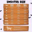 Halloween Dog Sweater Puppy Spooky Spider & Bat Patterns Outfit Knitwear Pullover Warm Pet Sweater for Small Middle Large Dog S