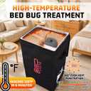 Portable High-Temperature Heating Chamber with Timer & Thermometer, 360° Even Heating System for Luggage, Clothes, Bedding & Household Items