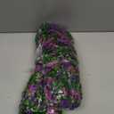 Artificial Fake Hanging Flowers Plants for Outdoor Spring Decoration,2 PCS Faux Silk Daisy with Eucalyptus Leaves,UV Resistant Look Real for Outside Home Indoor Planter Porch Patio Balcony Yard Decor (Double Purple)