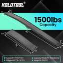 7.5FT Aluminum Truck Ramps, 1500lbs Capacity Folding Loading Ramps, 2 PCS Heavy Duty ATV Ramps for Pickup Trucks, Trailers, Mowers, UTV & Motorcycles, with Load Straps and Carry Handle