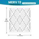 (6 Pack) 17x20x1 Air Filter, MPR 1900 & FPR 10, MERV 13 Pleated Air Filter (Actual Size:16 3/4x19 3/4x3/4 inch)