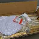 LANGXUN 7.8Ft Metal Gold Balloon Arch Kit, Semi-Circular Balloon Arch Stand with Water Bases for Wedding Bridal Baby Shower Birthday Party Supplies Decorations